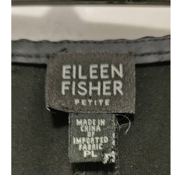 Eileen Fisher Petite Wool Blend Black Skirt Large PL - Picture 4 of 9